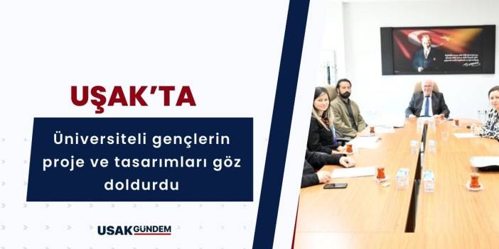 Uşaklı öğrencilerin projeleri ve tasarımları göz doldurdu