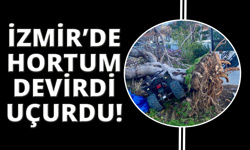 İzmir'de hortum su tankerini 30 metre fırlattı