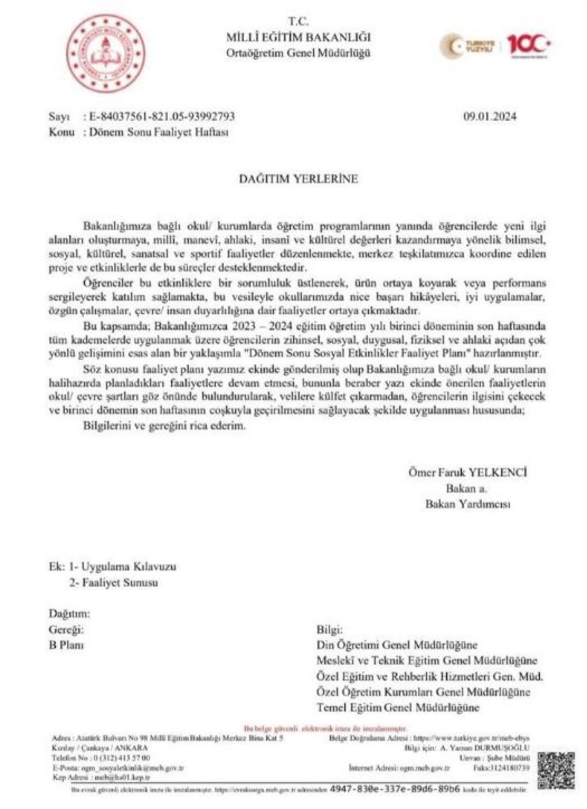 Okulların son haftası dersler olmayacak, öğrenciler sevindi! MEB’nın resmi yazısı