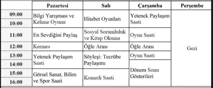 Gezi Programı Görseli