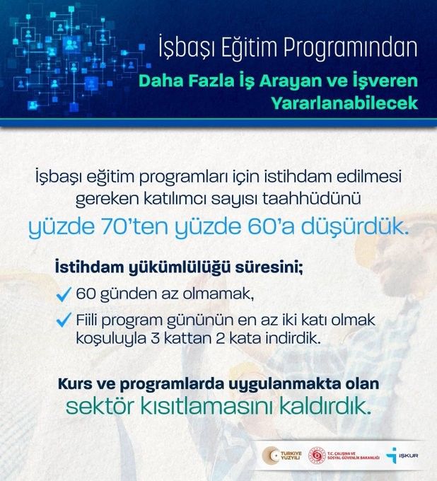 İşbaşı Eğitim Programı’nda kriterler değişti! Bakan Işıkhan duyurdu