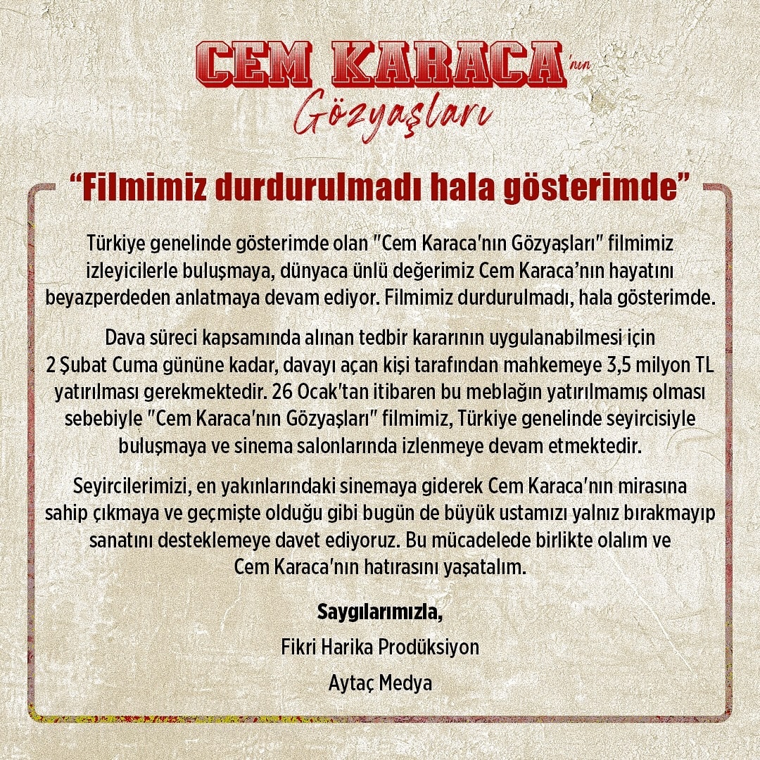 Gozyaslarina Dur De Cem Karacanin Mucadele Cagrisi