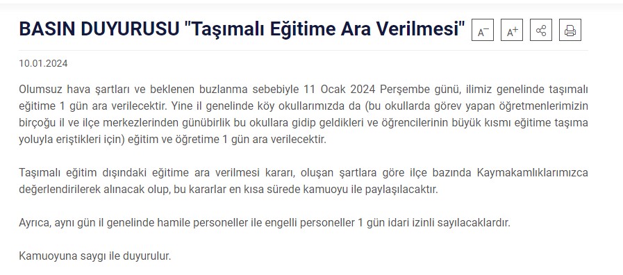 MEB ÖĞRENCİLERE MÜJDE! KAR TATİLİ İLAN EDİLEN İLLER AÇIKLANDI Kar Yağışı