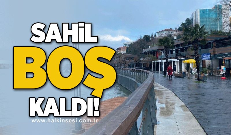 Sahil boş kaldı!