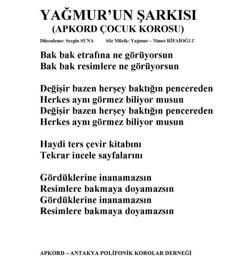 Yağmur’un Şiiriyle Kaybettiği Arkadaşlarını Andılar Hatayda öğrenciler, kaybettikleri arkadaşlarını andı, Yağmurun şiirini besteleyip okudu
