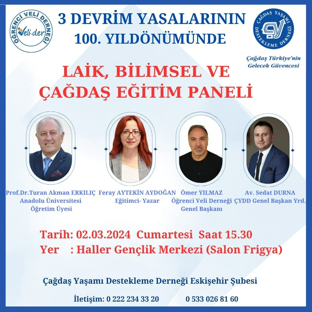 Eskisehirde Laik Egitim Panelli Etkinlik Duzenlenecek