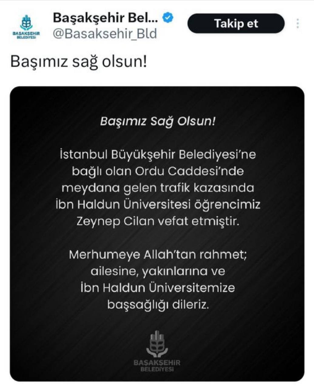 Olen Universite Ogrencisinin Uzerinden Oy Devsirmeye Calisan AKPli Basaksehir Belediyesi
