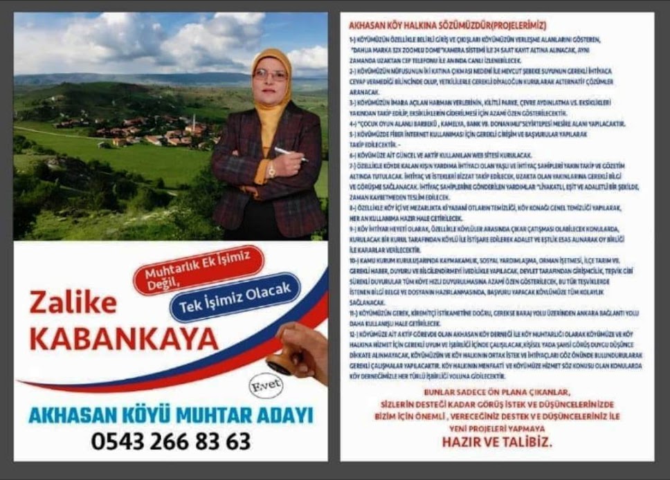 Universite Mezunu Kadin Cerkes Akhasan Koyune Muhtar Adayi Oluyor