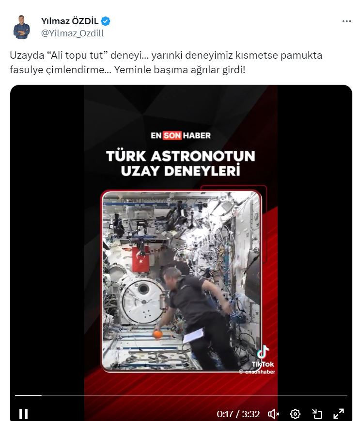 Yılmaz Özdil'e Bilim ve Akademi Dünyasından Tepki: Gezeravcı'nın Deneyleri Hedef Alındı! Yılmaz Özdil Gezeravcı'nın deneylerini hedef aldı! Bilim ve Akademi dünyasından tepki gecikmedi - Resim : 1