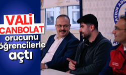 Vali Canbolat, orucunu öğrencilerle açtı