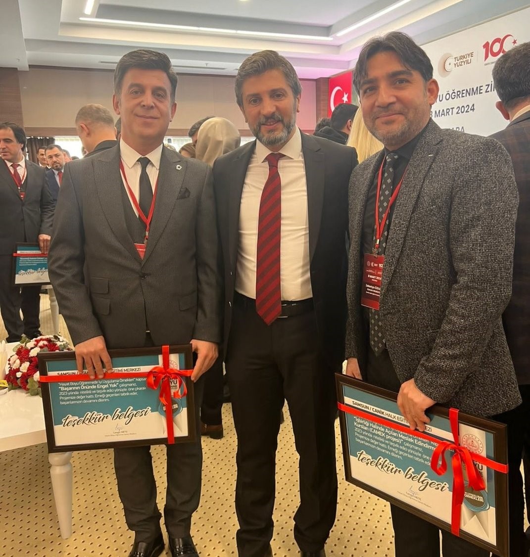 Milli Eğitim Bakanlığı’ndan Samsun’daki 2 halk eğitim merkezine ödül
