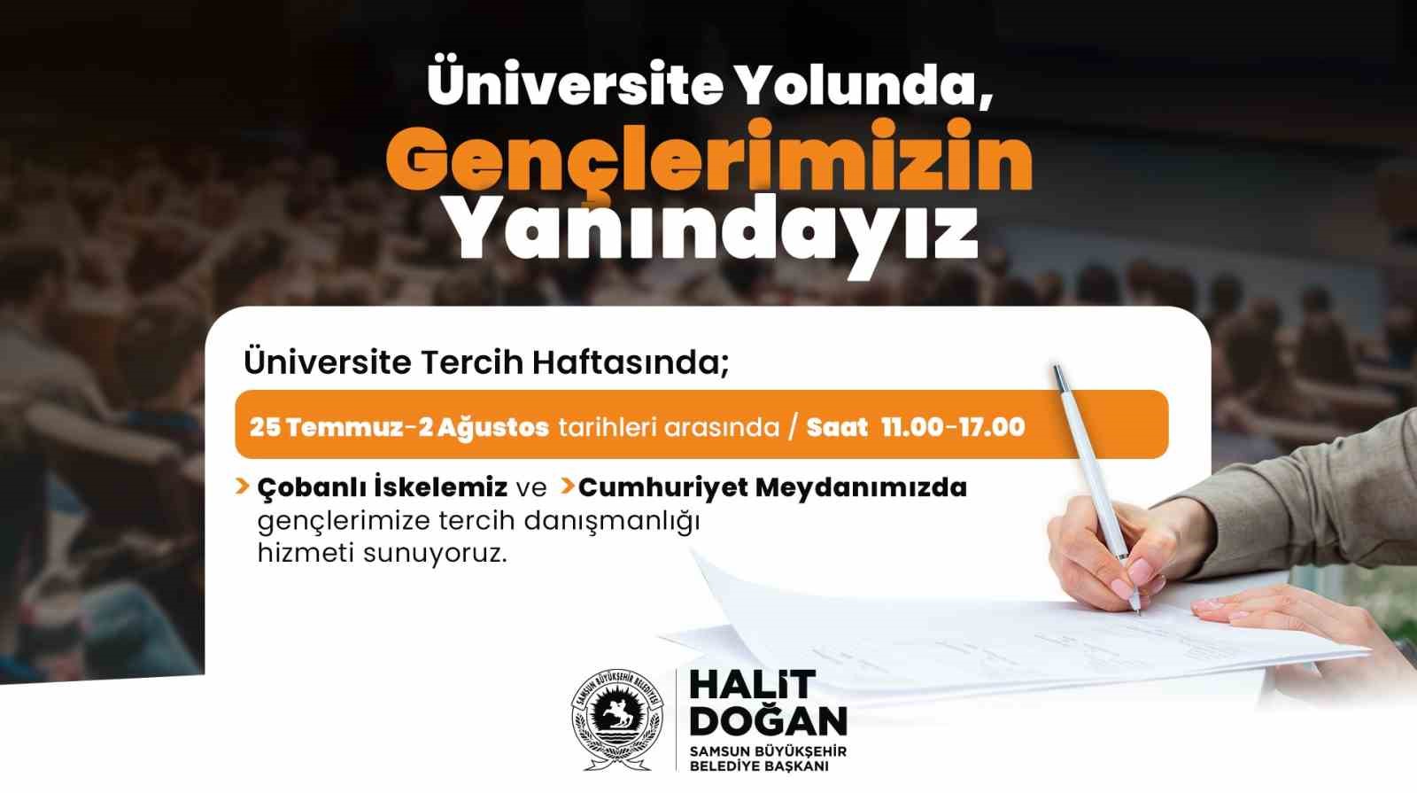 Başkan Doğan: “Üniversite yolunda gençlerimizin yanındayız”
