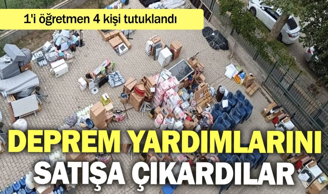 Öğretmen ve 4 Kişi Deprem Yardımlarını Satarken YakalandıHaberin BaşlıklarıÖğretmen ve