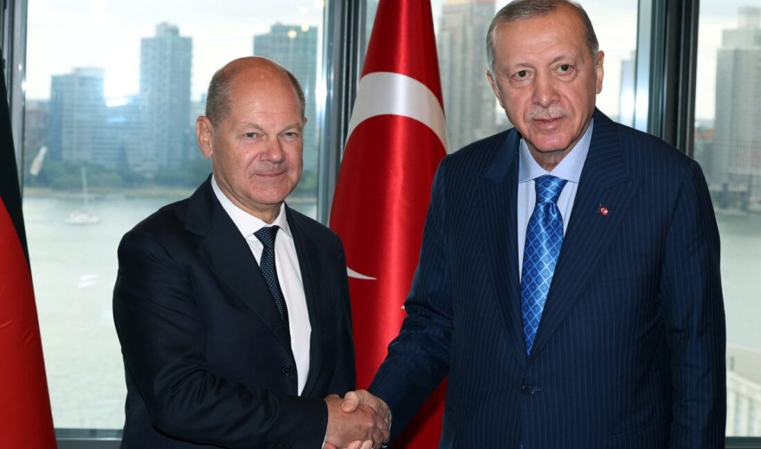 Cumhurbaşkanı Erdoğan Almanya Başbakanı Scholz ile Görüştü Erdoğan, Türkevi’nde Almanya