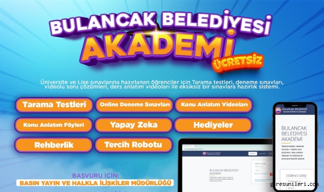 Bulancak Belediyesi Akademi Tarafından Öğrencilere Ücretsiz Online Eğitim Desteği SağlanacakHaberin