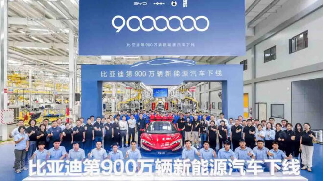 Byd, 9 Milyonuncu Nev'i Üretim Hattından Çıkardı! BYD