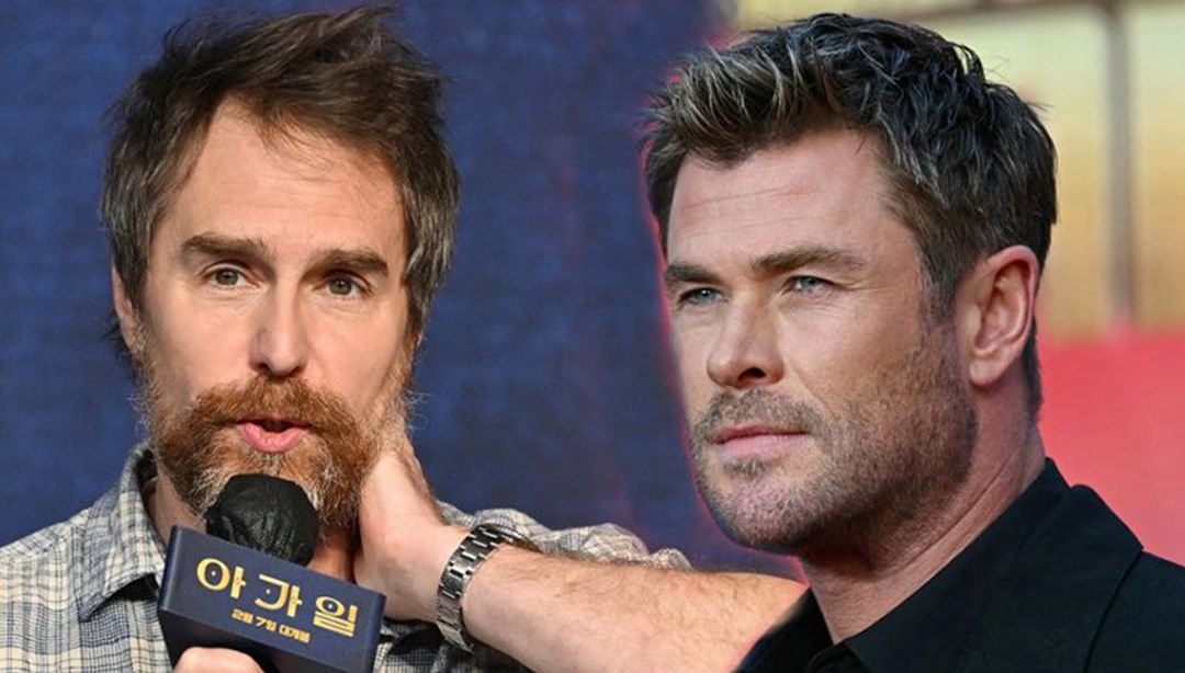 Chris Hemsworth ve Sam Rockwell, Stuntnuts: The Movie Filminde Bir