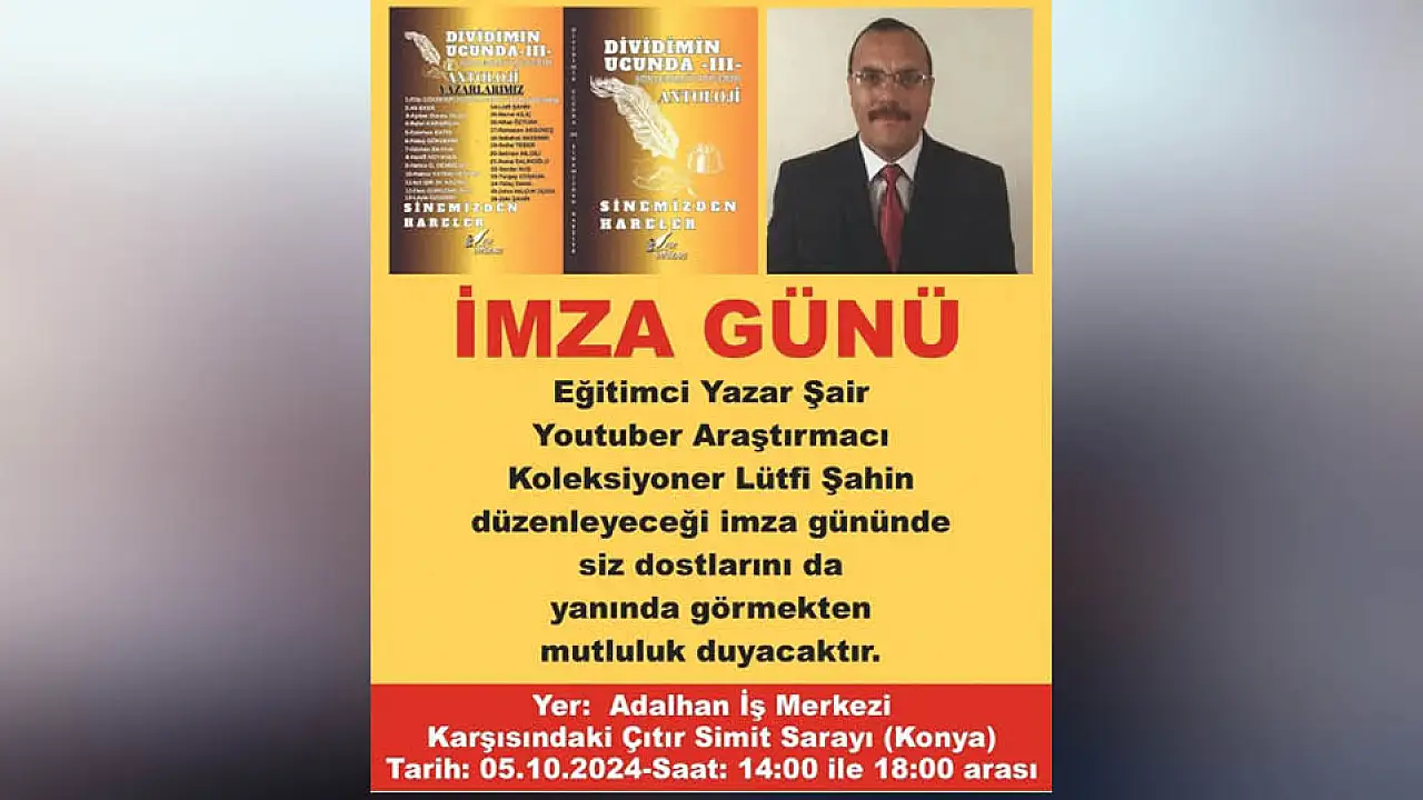 Konyali Ogretmenler Imza Gunu Etkinligi Duzenleyecek