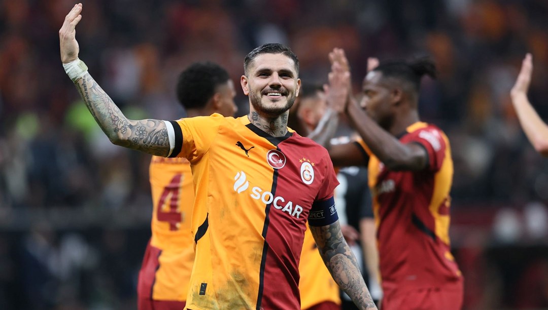 Mauro Icardi, Galatasaray’ın PAOK’u 3-1 mağlup ettiği maçta dönüş yaptıHaberin