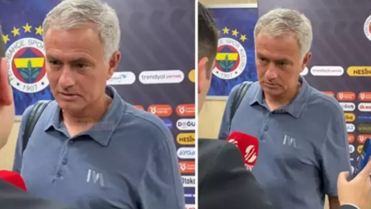Fenerbahçe Teknik Direktörü Mourinho’nun Muhabiri Şaşırtan Diyalogu Fenerbahçe’nin Galatasaray’a evinde