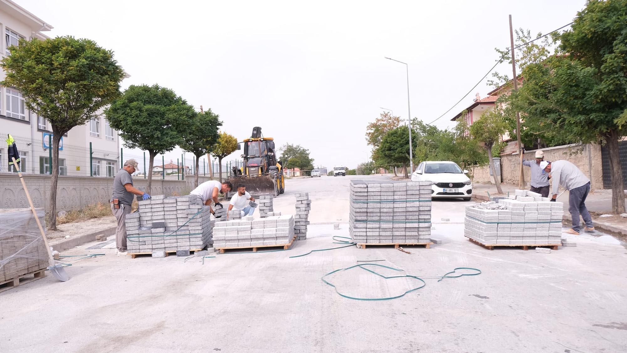 Sorgunda Okul Yollari Yenileniyor