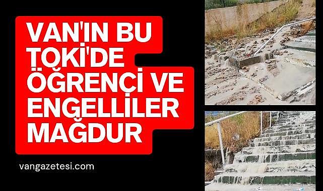 Van Edremit Yeni TOKİ 10. Etap Sakinlerinden Altyapı Sorunu Çözüm