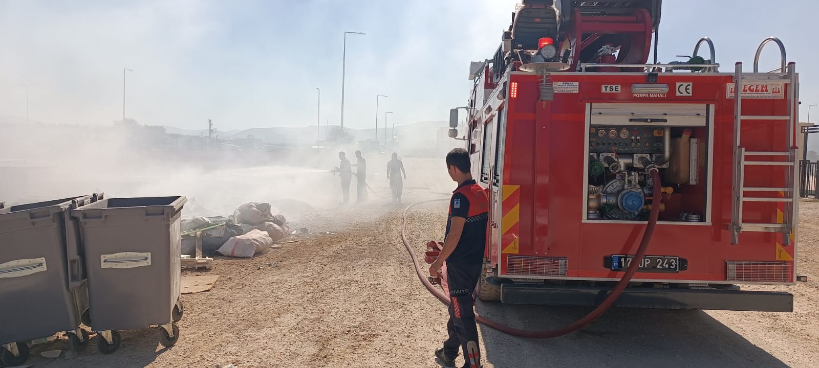 Esenler Mahallesi’nde Ot Yangını Çıktı Yangın Kısa Sürede Söndürüldü Olay,