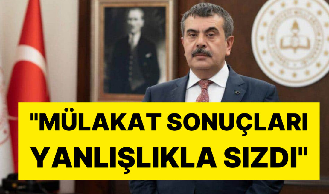 Milli Eğitim Bakanı Yusuf Tekin, Sözleşmeli Öğretmen Atamalarıyla İlgili Mülakat