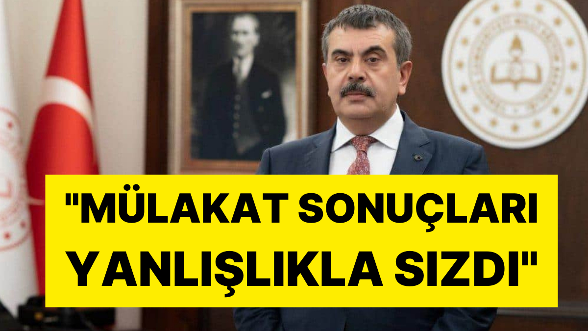 Yusuf Tekinden Sok Itiraf Ogretmen Atama Mulakatlarinda Skandal Sonuclar