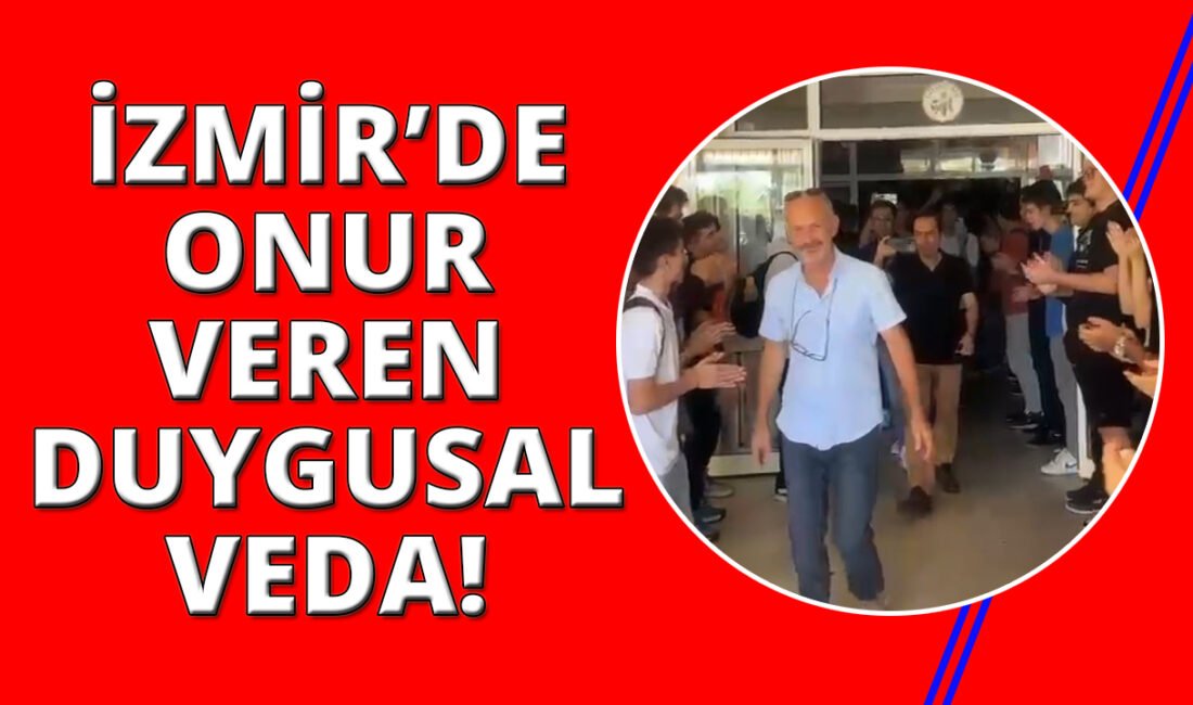 İzmir’de Emekli Öğretmen Halil Baykara, Görevine Duygusal Bir Veda YaptıHaberin