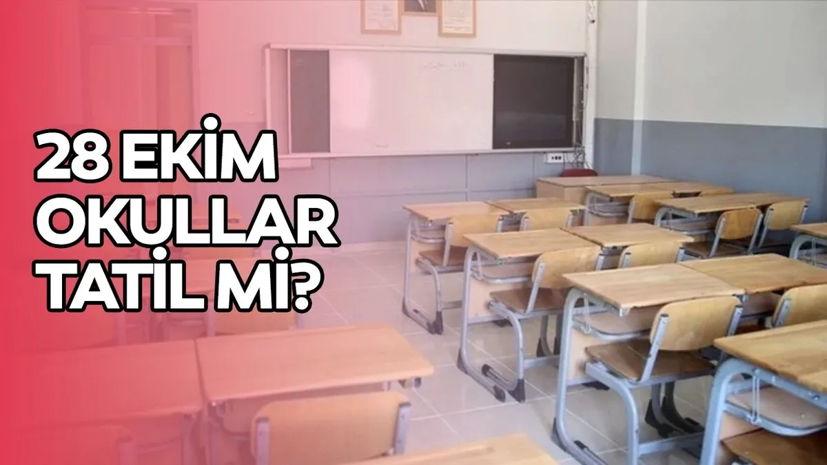 Okullar 29 Ekim Çarşamba Günü Tatil Mi? 28 Ekim Pazartesi