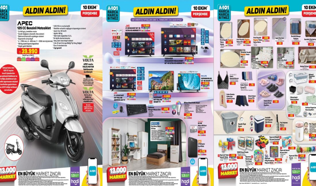 A101 Market Ekim Ayı İndirimleri Devam Ediyor A101 Market, Ekim