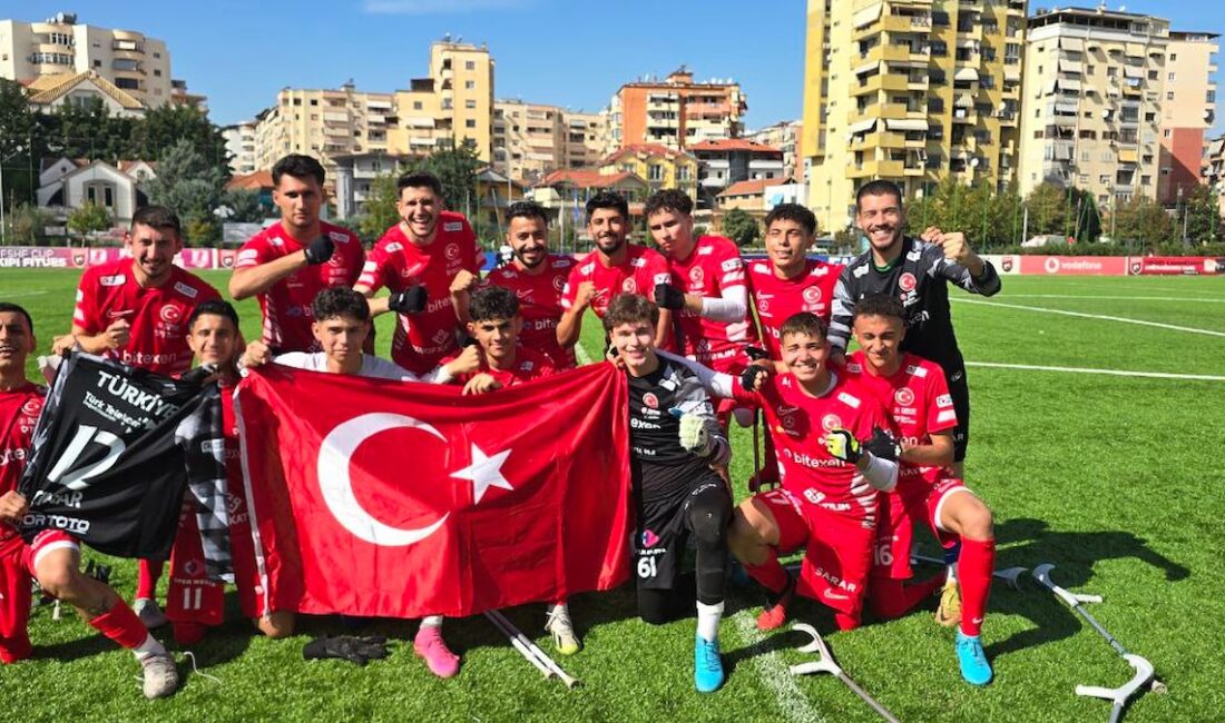 Türkiye Bedensel Engelliler Balkan Şampiyonası’nda Arnavutluk’u 12-0 Yenerek Şampiyon Oldu
