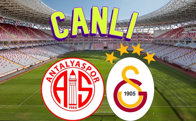 Antalyaspor ile Galatasaray arasında Trendyol Süper Lig’in 9. haftasında karşı