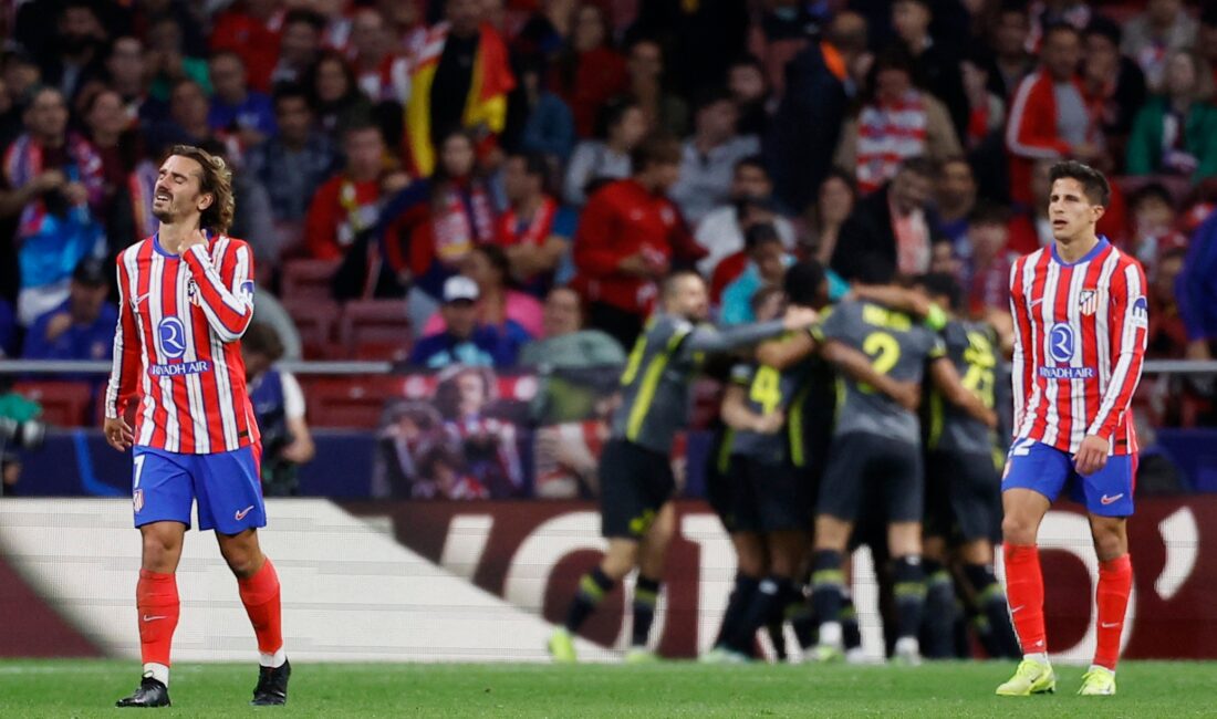 UEFA Şampiyonlar Ligi’nde Lille, Atletico Madrid’i Deplasmanda Yendi Atletico Madrid-Lille