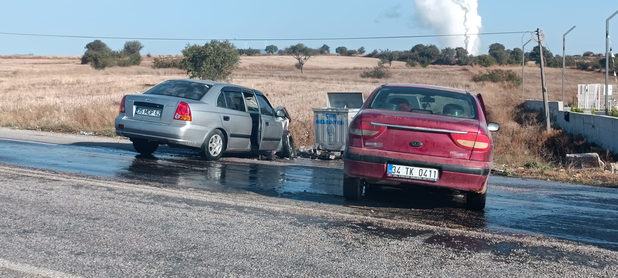 Canda Meydana Gelen Trafik Kazasi Canakkale Gundem