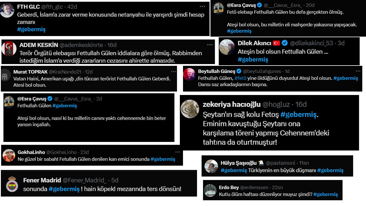 Fetullah Gülen Öldü - Gebermiş Etiketi Gündemde