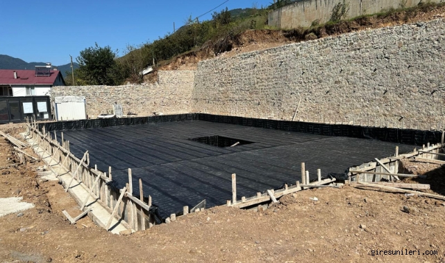 Giresun Dereli Öğretmenevi Sel Felaketinin Ardından Yenileniyor Sel felaketinin vurduğu