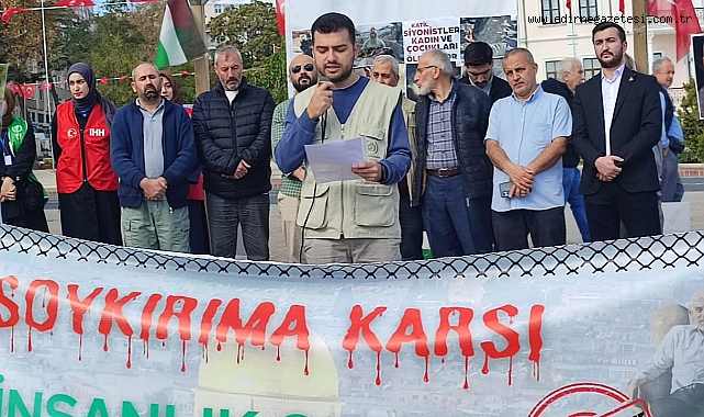 İHH İnsani Yardım Vakfı, İsrail’in Gazze’ye Yönelik Saldırıları Protesto Etti