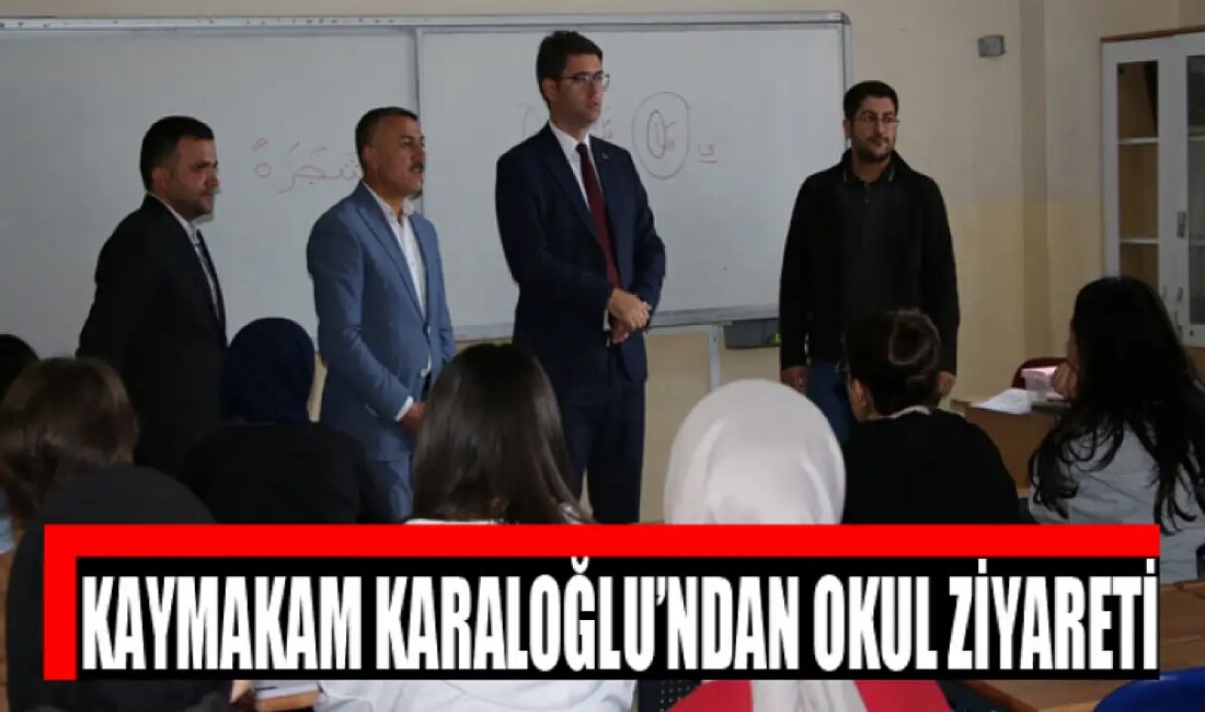 Anadolu İmam Hatip Lisesi, Kaymakam Karaloğlu’nun Ziyaretiyle Eğitimdeki Başarıyı KutladıHaberin