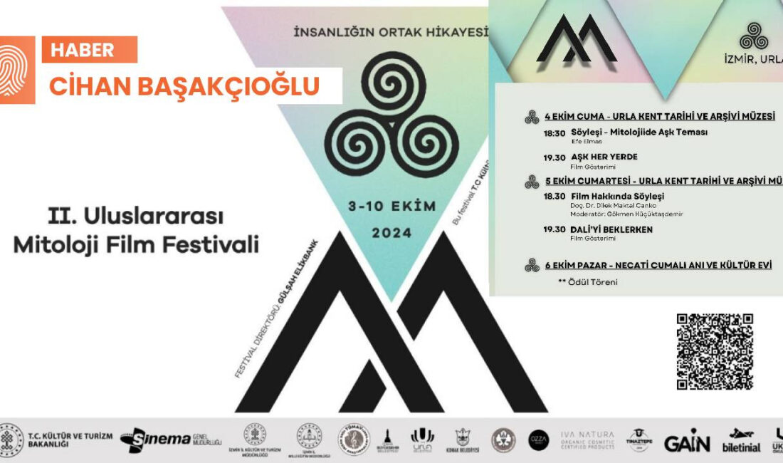 İzmir’de Üç Şehirde Gerçekleşecek Uluslararası Mitoloji Film Festivali BaşlıyorHaberin Başlıklarıİzmir’de