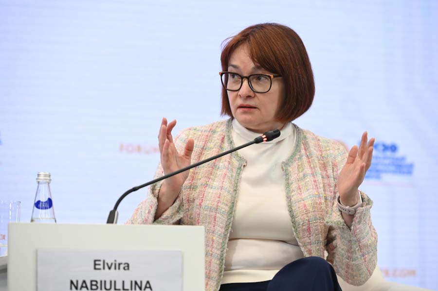 Rusya Merkez Bankası Başkanı Elvira Nabiullina, Finopolis Ekonomi Forumu’nda kripto