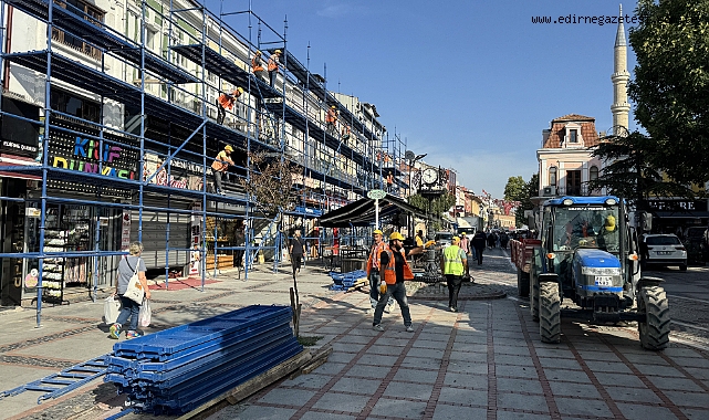 Edirne’de Saraçlar Caddesi Sağlıklaştırma Projesi Başlatıldı Proje Saraçlar Caddesi’nde Başladı