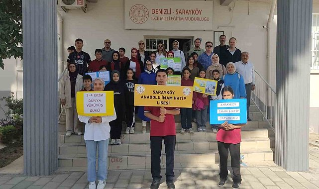 Sarayköy Anadolu İmam Hatip Lisesi Öğrenci ve Öğretmenleri Dünya Yürüyüş
