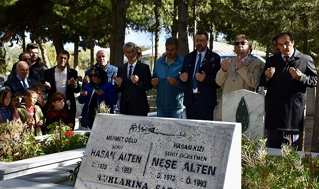 Öğretmen Neşe Alten ve Babası Hasan Alten Kabri Başında Anıldı