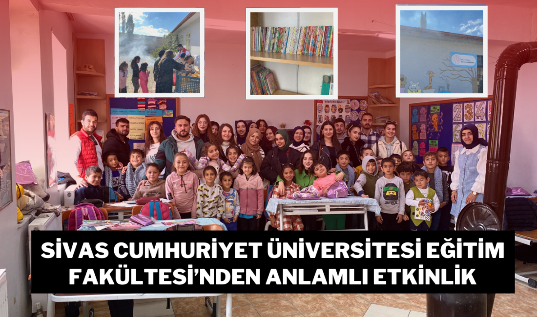 Sivas Cumhuriyet Üniversitesi Eğitim Fakültesi Öğrencileri Karacalar İlkokulu’nu Ziyaret EttiHaberin