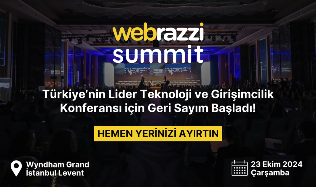 Webrazzi Summit 2024: Teknoloji ve Girişimcilik Zirvesi 23 Ekim’de BaşlıyorHaberin