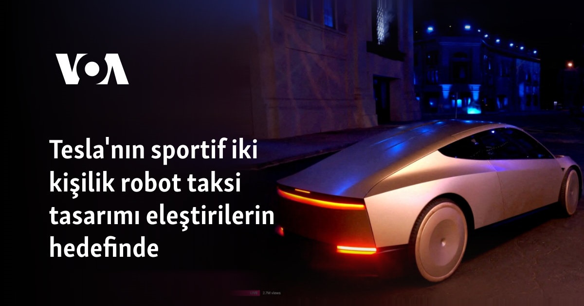 Tesla, İki Kişilik Robot Taksinin Prototipini Tanıttı Tesla’nın Yeni Robot