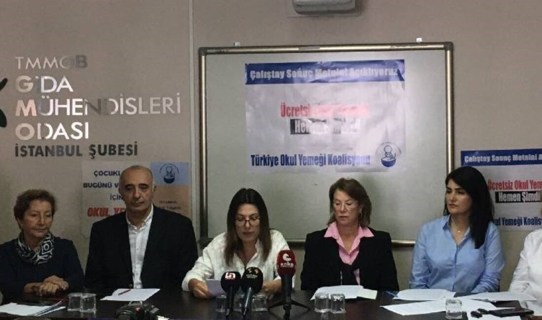Türkiye Okul Yemeği Koalisyonu, Okul Yemeklerinin Ücretsiz Olması İçin Çalışmalarını