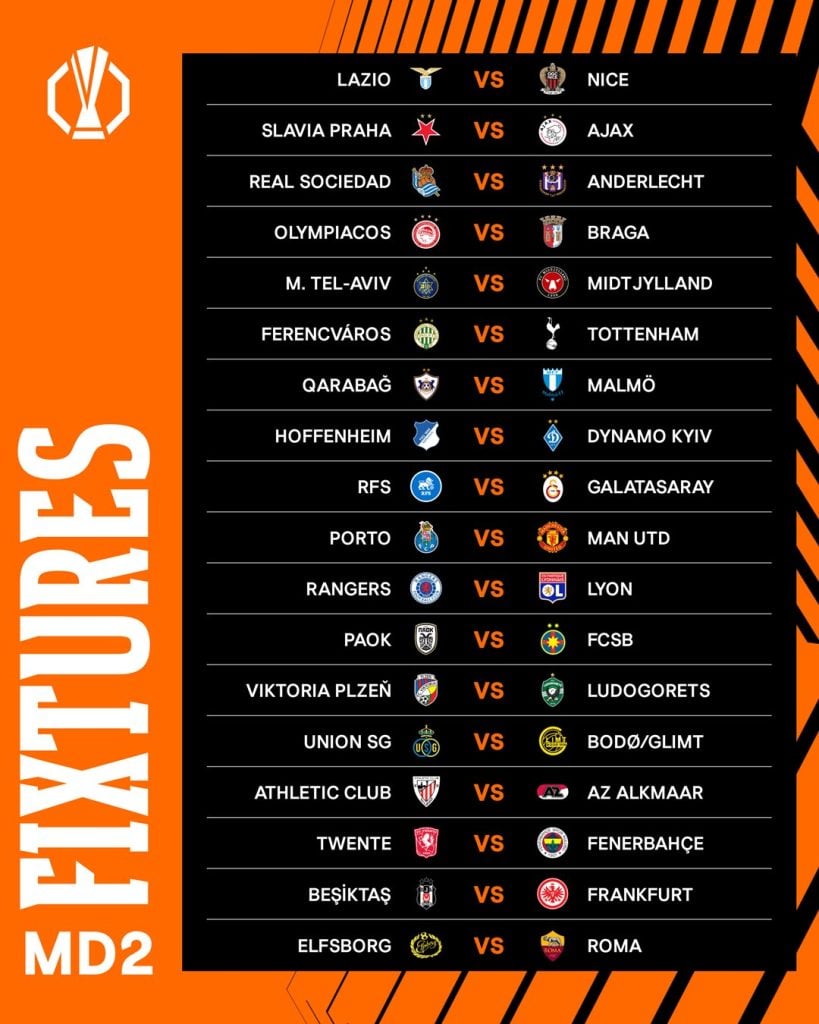 Uefa Avrupa Ligi ve Konferans Ligi'nde Haftanın Programı - Diken UEFA Avrupa Ligi maç programı